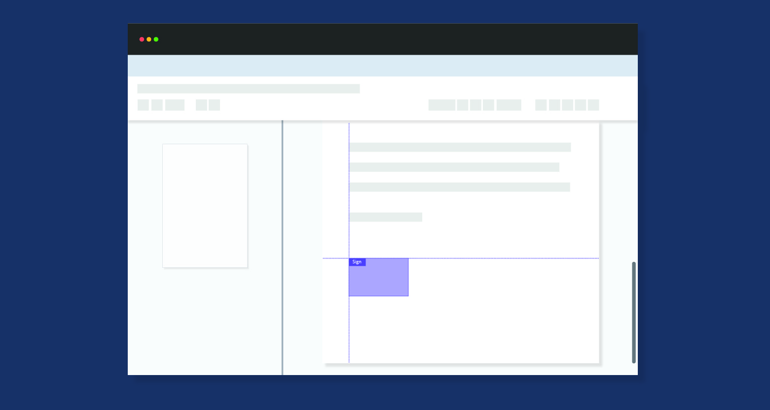 screenshot of Read & Sign